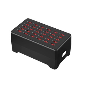 แท่นชาร์จ 150W หลายพอร์ต USB พร้อมระบบชาร์จไร้สาย Qi ชาร์จเร็ว สีดำ กำลังไฟขาออก 30A - Product Image 1