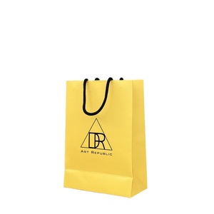 Eco Friendly Shopping <b>Bag</b> Luxury <b>Gift</b> Paper <b>Bags</b> with Your Own Logo for Small Business With Black Ribbon Handle - Product Image 4
