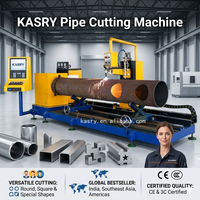 Máquina de Corte de Tubos Automática CNC de Alta Velocidad KASRY para Fabricación de Acero Estructural de Aluminio y PVC con Componentes de Engranajes de Motor