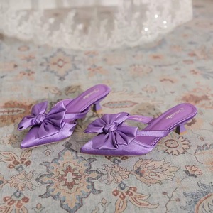 Tacchi Bassi <span class=keywords><strong>Viola</strong></span> Di Grande Successo per Donna con Fiocco di Tendenza - Product Image 6