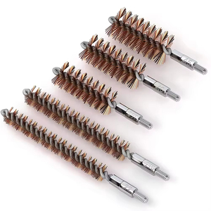 Kit de nettoyage 16 pièces avec tiges en laiton, brosses en bronze et serpillières en coton, dans un étui zippé pour l'entretien des équipements d'extérieur - Product Image 4
