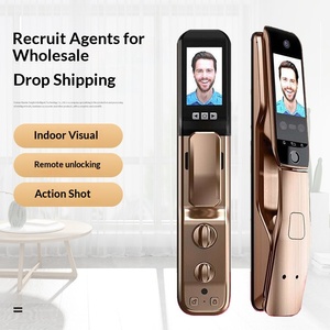 ล็อคประตูกันขโมยด้วยลายนิ้วมือและระบบจดจำใบหน้าพร้อมระบบจับภาพใบหน้า 3 มิติ รุ่น M100RD <span class=keywords><strong>Ttlock</strong></span> - Product Image 1