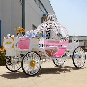 Carruaje Eléctrico de Lujo con Forma de Calabaza Blanca de Princesa Cenicienta para Bodas, Transporte Especial - Product Image 5