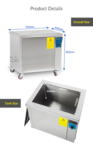 Limpiador Ultrasónico Industrial GTSONIC Eléctrico Nuevo de 105L, 40kHz/28kHz, con Tanque de Acero Inoxidable <span class=keywords><strong>para</strong></span> Piezas de Motor, Desengrasado con Agua Caliente - Product Image 5