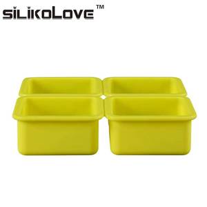 Moule à savon en silicone carré antiadhésif de haute qualité, pas cher, 4 cavités, pour fabrication artisanale, en vente - Product Image 5
