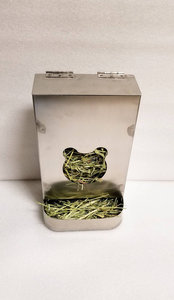 Jh-mech tavşan besleyici <span class=keywords><strong>Metal</strong></span> eller serbest kolaylık endişesiz iş gezileri Pet favori tarzı paslanmaz çelik tavşan besleyici - Product Image 3