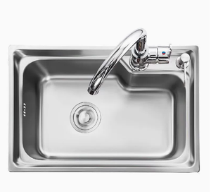 Kitchen Sink Stainless Steel Single Bowl with Side <b>Drain</b> Space Saving Design - Product Image 6