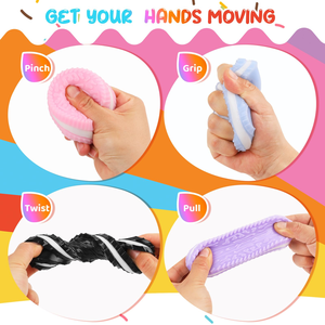 Juguete Antiestrés de Galletas Suaves de Colores, Hecho a Mano, para Aliviar el Estrés, Juguete Sensorial para Adolescentes y Adultos, para Aliviar la Ansiedad y la Relajación - Product Image 2