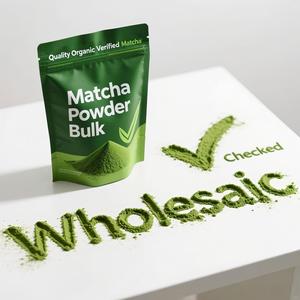 Té Matcha Verde Ceremonial de Grado 6A de Marca Privada, Nuevo Sabor a Vainilla, Té Instantáneo Saludable, Certificado Halal, Caja/Bolsa a Granel - Product Image 1