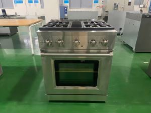 Estufa de Gas de 30 Pulgadas con Horno y Parrilla, 4 Quemadores, 4.63 Pies Cúbicos, Acero Inoxidable, Independiente, para Cocina Doméstica, Electrónica - Product Image 2