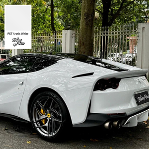 Super Crystal Piano blanco PET Car Wrap película de vinilo PVC coche vinilo pegatina Aire Libre Película autoadhesiva - Product Image 5