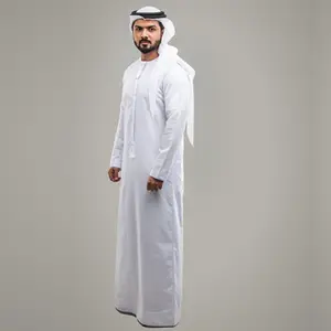 2023 New Muslim men's clothing wholesale high quality omani thobe