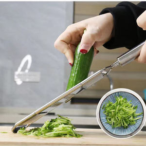 <b>Multi</b>-Purpose <b>Vegetable</b> Slicer Stainless Steel Cheese Grater 4 Adjustable Blades Hand-held Shredder <b>Cutter</b> - Product Image 5