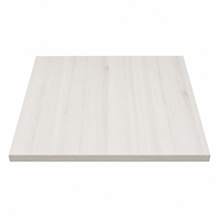Table de salle à manger en bois blanc vieilli Lifepursue, plateau de table pour restaurant, café, mobilier de bureau stratifié à bords synchronisés