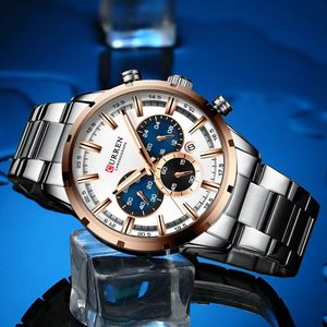 Reloj CURREN 8355 de Moda para Hombre, Reloj de Cuarzo Cronógrafo Deportivo de Lujo de Acero Inoxidable de Primera Marca para Hombre, Relogio Masculino - Product Image 5