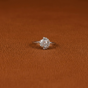 Anillo de Compromiso de Diamante Moissanite de Corte Redondo de Alta Calidad, Plata de Ley 925, Engaste de Canal, Certificado IGI, Anillo Nupcial de Lujo - Product Image 1