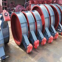 Vanne papillon à bride pour ventilation électrique, élimination de la poussière et évacuation des gaz de combustion à température normale DN50-DN1200 D941W