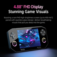 Console de Jeu Vidéo Portable Rétro EX8 de 4,88 Pouces Double Système 10000+ Jeux Prend en Charge la Télévision/Manette