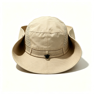 Chapeau de pêcheur pour homme à large bord, en toile respirante avec protection UV, sangle de menton réglable, idéal pour la pêche et la randonnée en été - Product Image 6