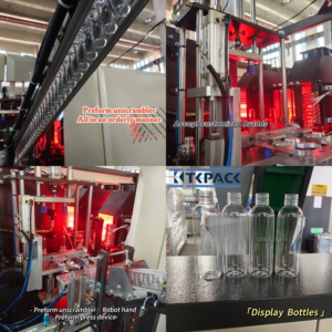 เครื่องเป่าขวดพลาสติกแบบแมนนวล 2 ช่อง รุ่น 2500 BPH พร้อมระบบยืดขึ้นรูป ผลิตภาพสูง - Product Image 2