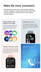 Android Smartwatch 2024 chia màn hình tùy chỉnh mặt đồng hồ mujer Hombre reloj intelligente không thấm nước tốt nhất thông minh kết nối đồng hồ - Product Image 6