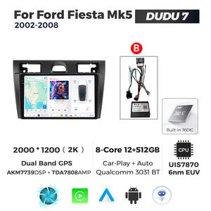 MEKEDE DUDU7 7870 Car-play Android Auto 2K pantalla coche Radio Audio Gps navegación para <span class=keywords><strong>Ford</strong></span> Fiesta Mk5 2002-2008 - Product Image 6