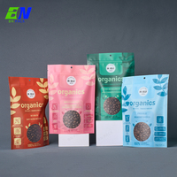 Pochette à fermeture éclair debout de qualité alimentaire avec surface mate et cintre pour l'emballage de friandises pour chiens biologiques