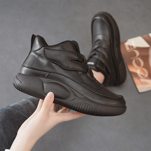 Mid-top Women's Autumn New Student Microfiber Korean-style Casual Toe Non-slip Torre Sports Shoes Plastic Outsole Trendy 5003 - Product Image 1