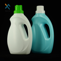 Bouteille de détergent liquide Diffenernt en plastique HDPE, taille 1 litre, 2 litres, PET, bouchon à vis blanc, sérigraphie, sérigraphie FX 2L