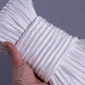 Fabrication blanche 8mm * 30m 16 brins pp corde tressée <span class=keywords><strong>solide</strong></span> corde tressée en polypropylène corde multifonctionnelle tressée pp - Product Image 1