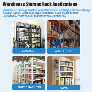 Sistema de estante de almacenamiento industrial resistente de alta calidad Estantes de acero de metal laminado Almacenamiento eficiente de artículos en almacén - Product Image 5