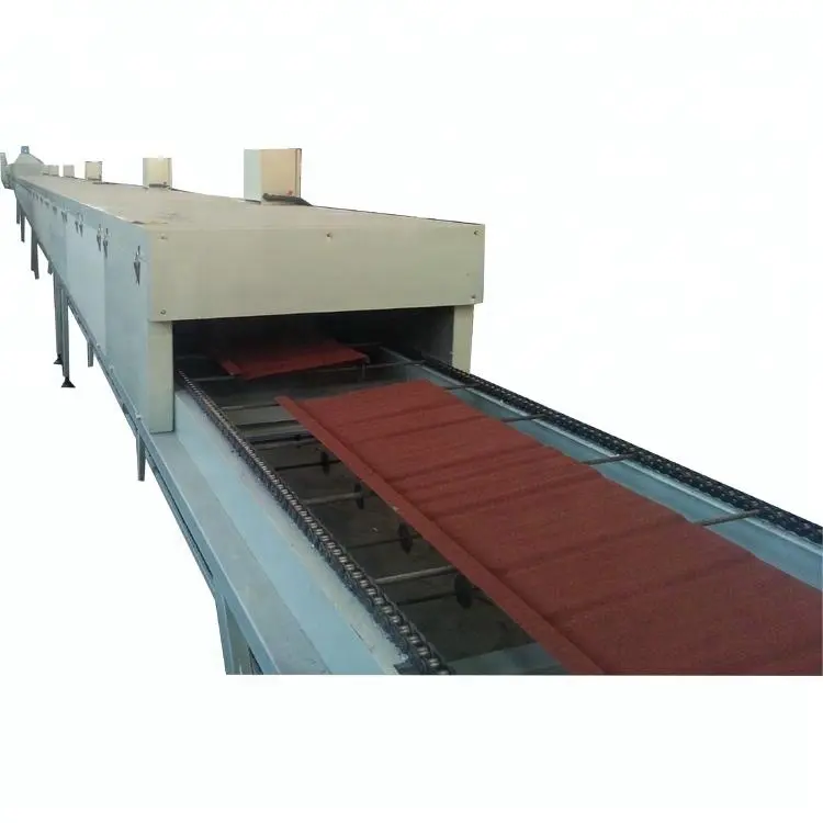 Sand blasting Color Rooftop classic type Metcopo Coated Stone coating Tile Roll Forming Machine roof coated production line