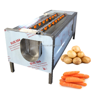 Aardappel Wassen Dunschiller Wortel Groente Wassen Peeling Verwerkingsmachines Zoete Aardappel Gember Radijs Lotus Wortelschiller Apparatuur - Product Image 3