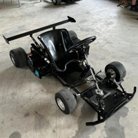 Kart de Carreras de Gasolina de 125 CC y 4 Tiempos, Gokart para Adultos de 8 Litros con Pedales y Estructura de Hierro para Derrapes al Aire Libre