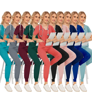 ViaoLi Tenue médicale de haute qualité, uniforme de travail pour infirmière et médecin, uniforme d'hôpital, uniforme de salon de beauté de grande taille - Product Image 5