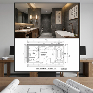 Progettazione Professionale CE di Layout Domestici, Design Grafico per Soggiorno in Stile Postmoderno, Personalizzazione OEM ODM per Casa, Design <span class=keywords><strong>3D</strong></span> - Product Image 5