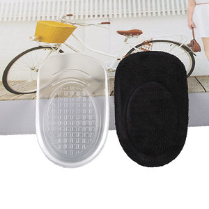 Gel <span class=keywords><strong>Silicone</strong></span> tacco coppe traspirante morbido cuscinetto adesivo metà inserto sollevamento del tallone per fascite plantare sport Comfort solette - Product Image 5