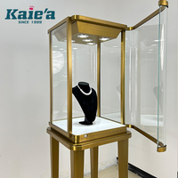 Vitrine à bijoux en verre diamanté - Vitrine à bijoux haut de gamme - Comptoir en verre pour bijoux - Présentoir à bijoux