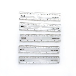 Regla Recta de Plástico Transparente SURWIN TR15 con Logotipo OEM, 15CM/6 Pulgadas, para Publicidad y Promoción Escolar - Product Image 6