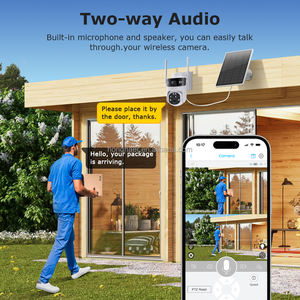 Hongnaer 6MP <span class=keywords><strong>3</strong></span> Objektiv 15X Zoom Drahtlose 4G Solar panel betriebene Kamera Ubox Outdoor Surveil 4G Sim Card Security Solar CCTV-Kamera - Product Image 5