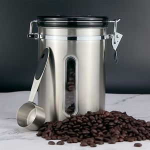 Thiết Bị Theo Dõi Ngày Tháng Bình Chứa Cà Phê Có Nắp Đậy Van Xả Một Chiều Nhìn Thấy Được Chân Không Hộp Đựng Hạt Cà Phê - Product Image 2