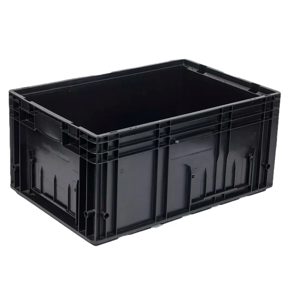 Recyclable फ़ीचर और परिधान औद्योगिक उपयोग ESD प्लास्टिक टोकरा भंडारण परिवहन बॉक्स बक्से