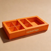 Boîte à papier de style tiroir coulissant personnalisée pour les tablettes de chocolat, les truffes, les bonbons et les biscuits, logo de marque en estampage à chaud