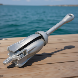 Ancla de grapa plegable de 6.0 kg, plateada, para uso marino. - Product Image 2