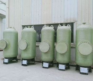 Recipiente a Presión de FRP para <span class=keywords><strong>Intercambio</strong></span> de Resina Iónica y Lecho Mixto con Distribuidores de Agua Superior e Inferior y Boca de Inspección - Product Image 2