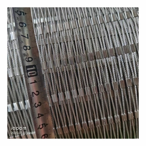Zhihang özelleştirilmiş 304/316 paslanmaz çelik toka dokuma tekniği koruyucu <span class=keywords><strong>Net</strong></span> hayvanat bahçesi anaokulu köprüsü-halat örgü tipi - Product Image 1