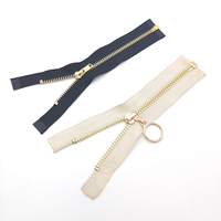 Fermeture éclair métallique durable YYX, plusieurs tailles, couleur personnalisée, extrémité ouverte/fermée pour accessoires de couture de vêtements