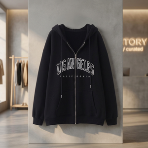 Sweat-shirt à capuche unisexe personnalisé de haute qualité, en tissu jersey décontracté, manteau de sport d'hiver avec poche kangourou, coupe ample unie - Product Image 3