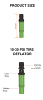 Dégonfleur de pneus automatique en laiton pour vente en gros, accessoires tout-terrain 4x4, dégonfleur d'air avec plage de 10-30 psi et précision de 2 psi