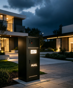 Buzón Inteligente para Exteriores con Números Iluminados por Energía Solar, Compartimentos Dobles, Anti-Robo, Videoportero, Acceso Remoto por Aplicación - Product Image 6
